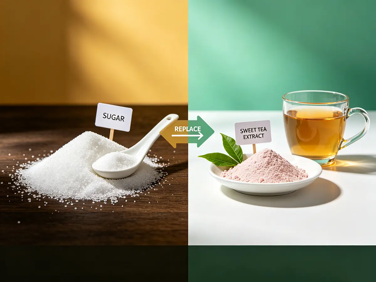 Can Lithocarpus litseifolius Extract Replace Sugar in Low GI Drinks?